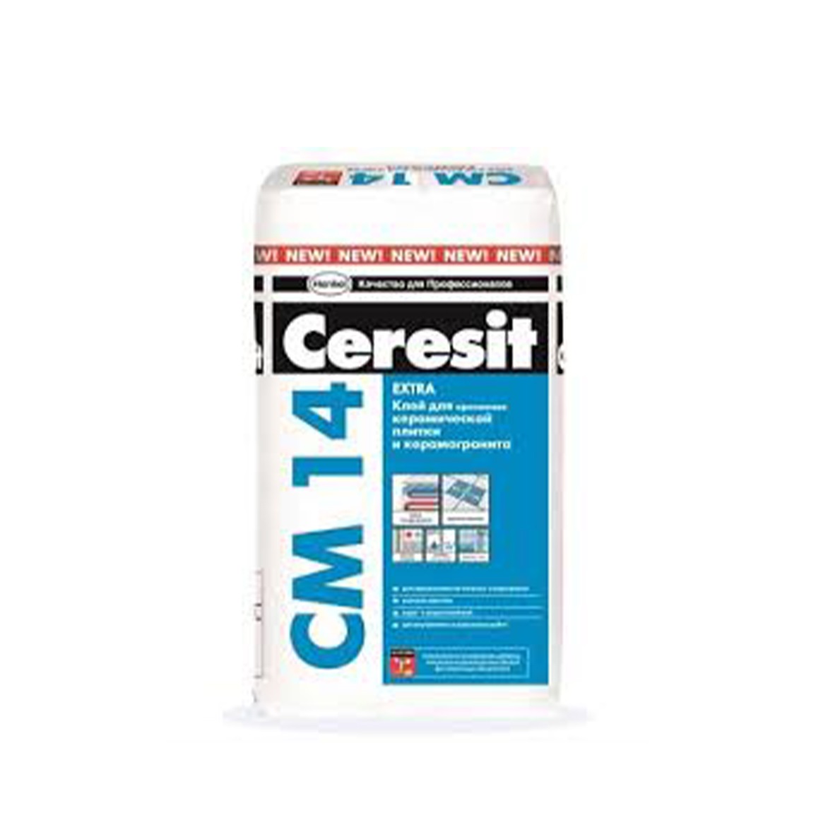 Клей для плитки и керамогранита Ceresit СМ14 25кг / 48шт