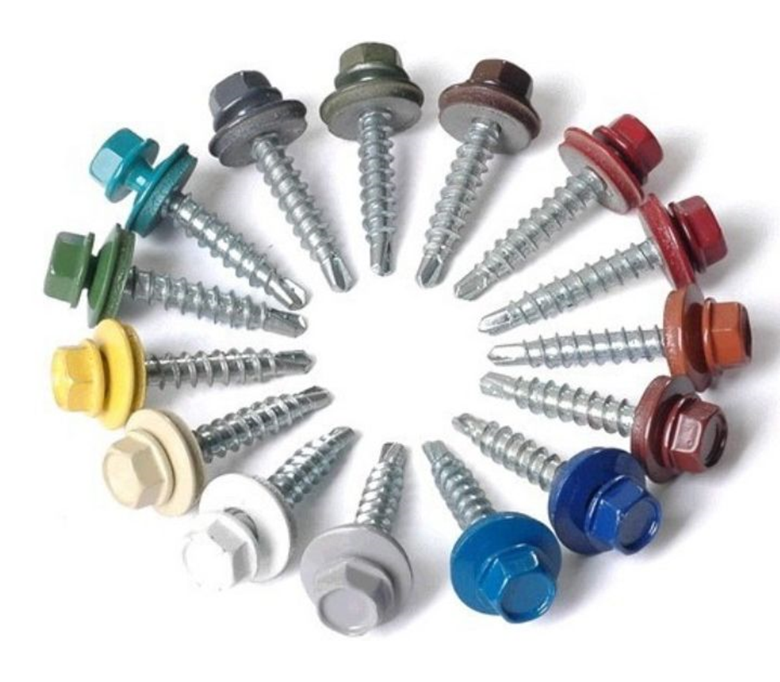 Саморез кровельный 5,5*25 коричнево-красный RAL3011*