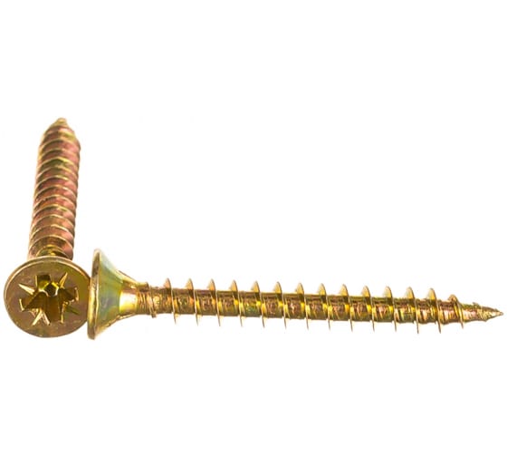 Саморез 4*35 для оконного профиля, фурнитурный, желтый цинк (шт) (1000)