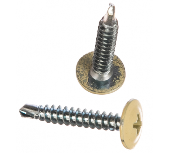 Саморез прессшайба СВЕРЛО/МЕТАЛЛ сл. кость 4,2*25 RAL1014*