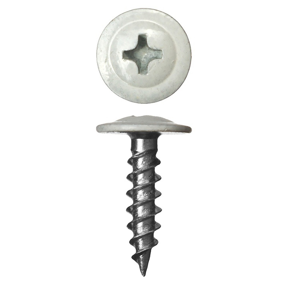 Саморез прессшайба СВЕРЛО/МЕТАЛЛ белый 4,2*13 RAL9003