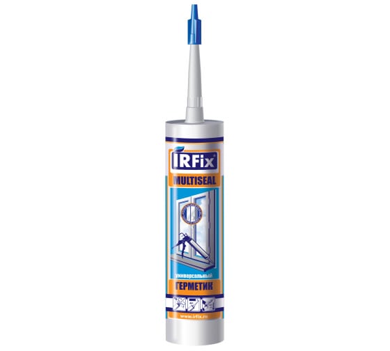 IRFIX Силиконизированный синтетический герметик  MULTISEAL белый 310мл. (универсальный)