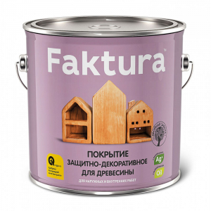 Покрытие FAKTURA защитно-декоративное для древесины палисандр, 9л