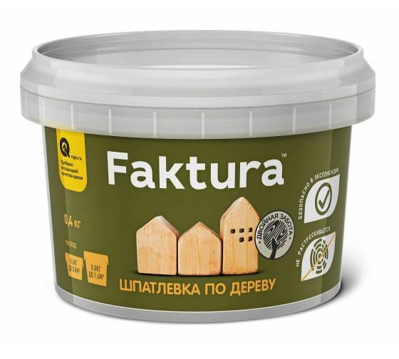 Шпатлевка по дереву махагон, 0,4кг /FAKTURA