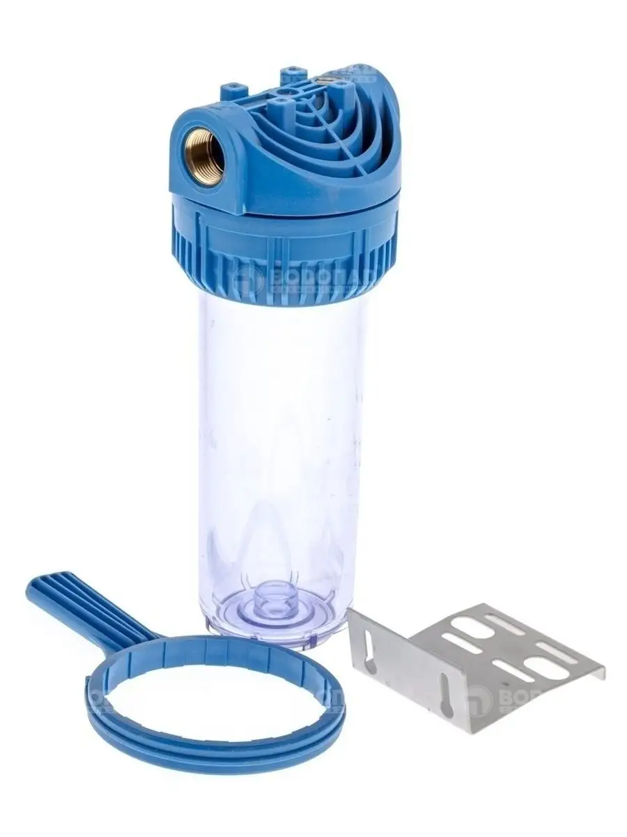 Корпус фильтра (колба) прозр.  2-й 1/2" (d-15) SL10"