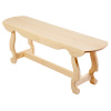 Лавка с фигурными ножками разборная 100*40*43,5см,"Банные штучки"