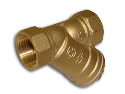 Фильтр косой d-20 сетчатый, латунь