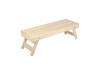 Лавочка складная 130х44см для бани и сауны липа "Банные штучки"