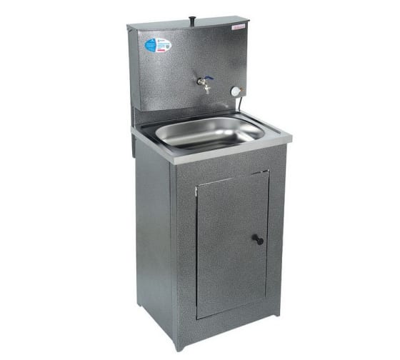 Умывальник дачный с ЭВН+мойка пласт. белый