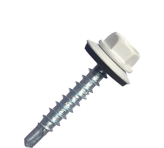 Саморез кровельный 4,8*29 белый RAL9003