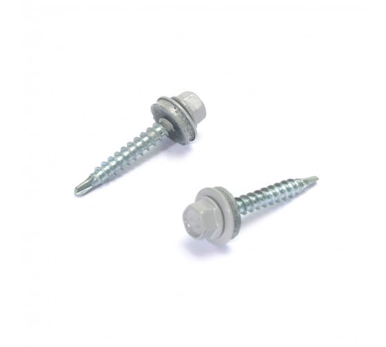 Саморез кровельный 4,8*51 светло-серый RAL7004*