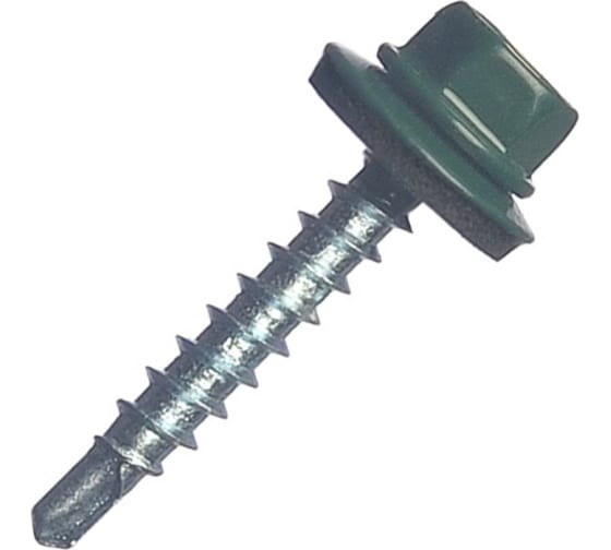 Саморез кровельный 4,8*29 зеленый мох RAL6005