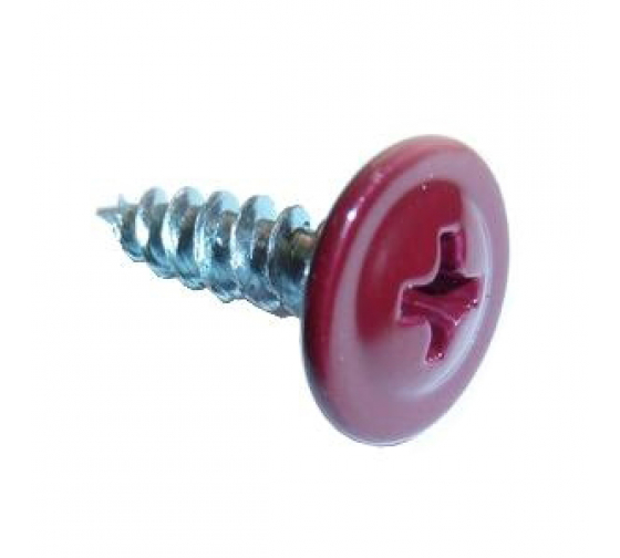 Саморез прессшайба ОСТРЫЙ/ДЕРЕВО красное вино 4,2*16 RAL3005