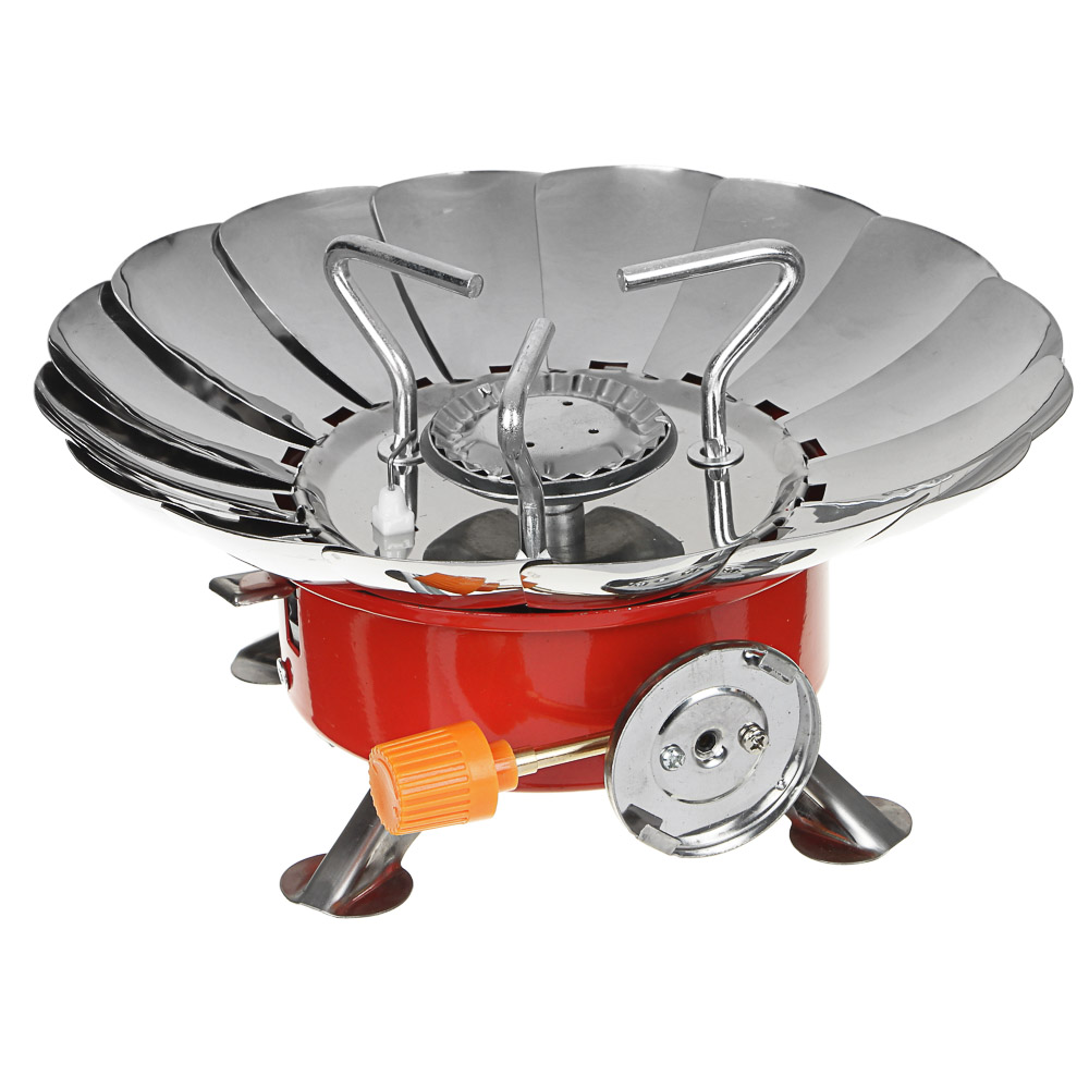 Плита газовая ЧИНГИСХАН к бал. с цанговым захватом портативная с лепестками малая