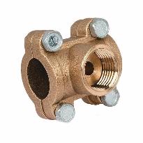 Водоотвод (врезка) Ду-20  4 болта, латунь