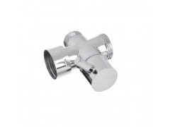 Дивертор для смесителя, поворотный, тип 2, хром, цинк