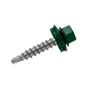 Саморез прессшайба ОСТРЫЙ/ДЕРЕВО бирюза 4,2*19 RAL5021