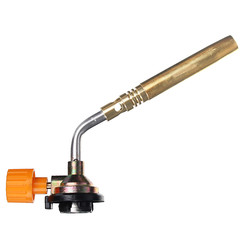 Горелка газ. к баллону с цанговым захватом, узкое удлиненное сопло из латуни; 19,5х4х6см ЧИНГИСХАН