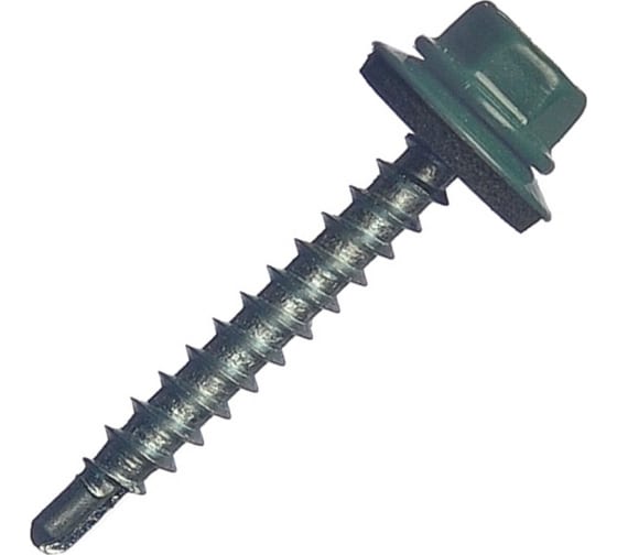 Саморез кровельный 4,8*35 зеленый мох RAL6005