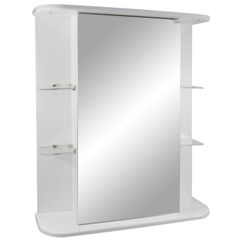 Полка зеркальная "Рио 62" белая (620х200х700мм)