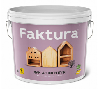 Лак-антисептик FAKTURA палисандр, 9 л