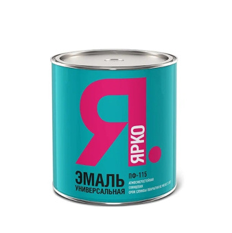 Эмаль ПФ-115 белая  0,8 кг /ЯРКО