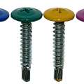 Саморезы прессшайба СВЕРЛО/МЕТАЛЛ цветные фас.