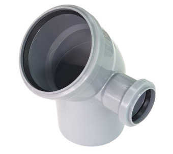 Отвод ПП 110/50 <45° с правым патрубком