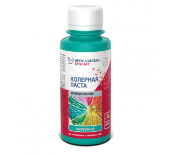 Краска колерная универсальная изумрудный 0,1л