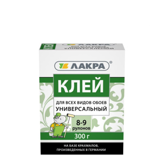 Клей Лакра для всех видов обоев универсальный 300г