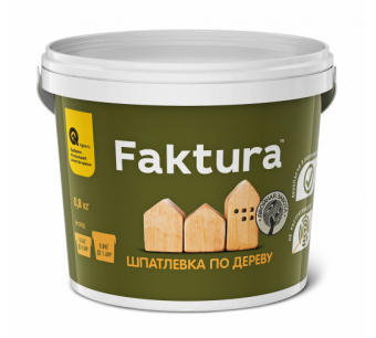Шпатлевка по дереву белая, 0,8кг /FAKTURA